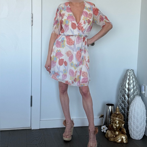 Ted Baker Dresses & Skirts - Ted Baker Multicolor Sheer Blouse